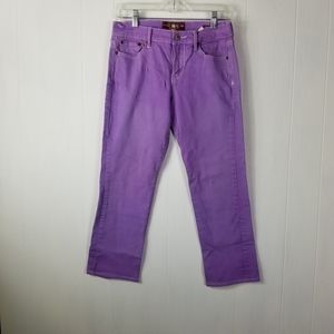 Lucky brand lavender crop jeans sz 6
